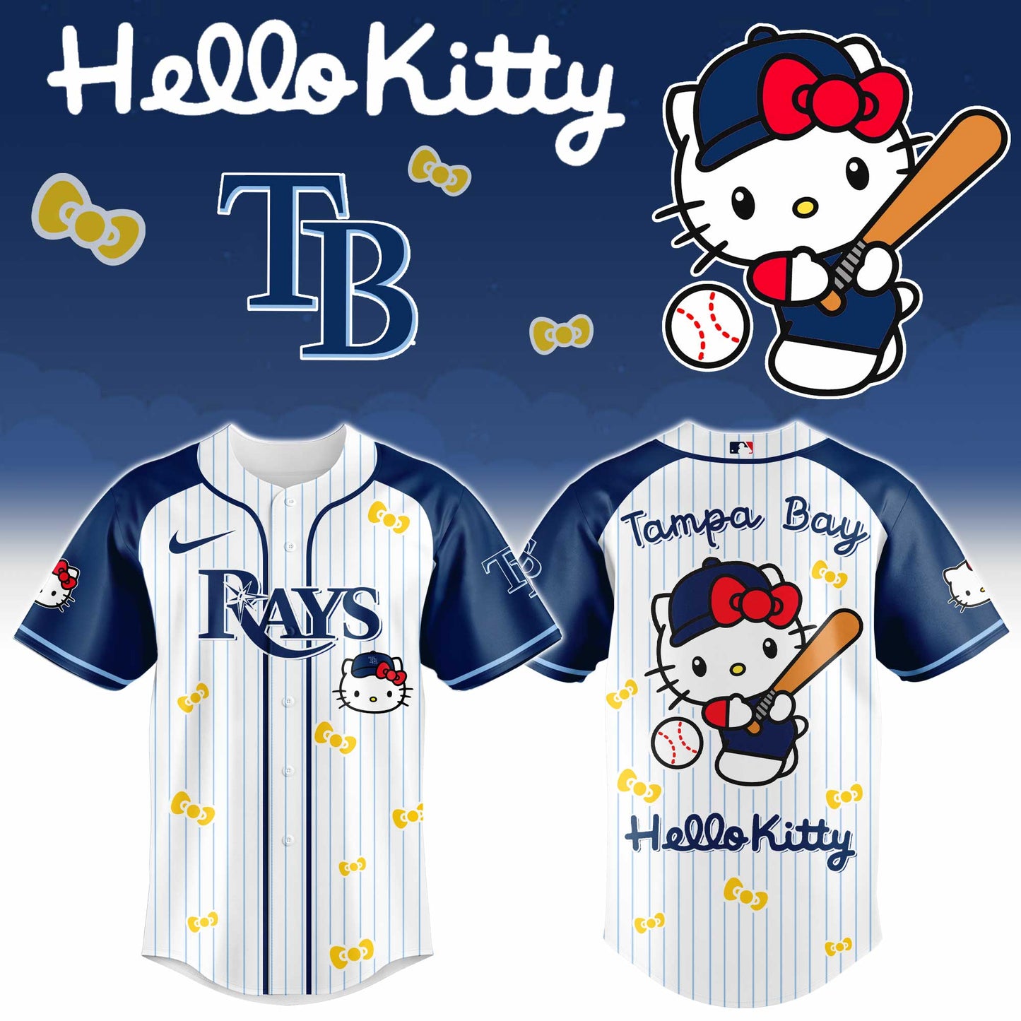 Tampa Bay Rays Hello Kitty 2026 Jersey Baseball