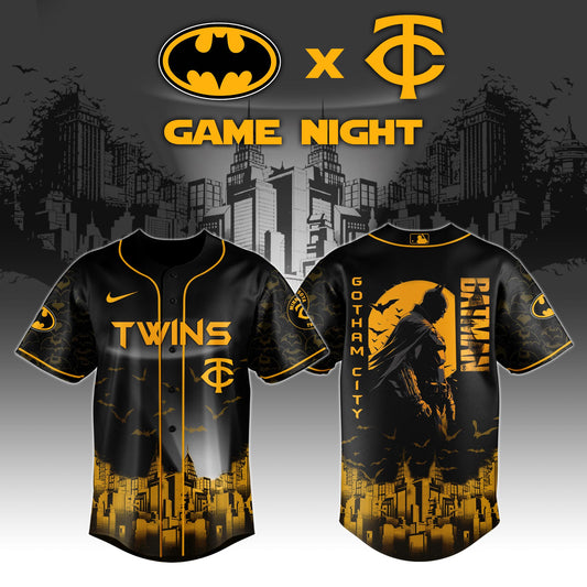 Minnesota Twins x DC Batman Game Night Special Edition Jersey