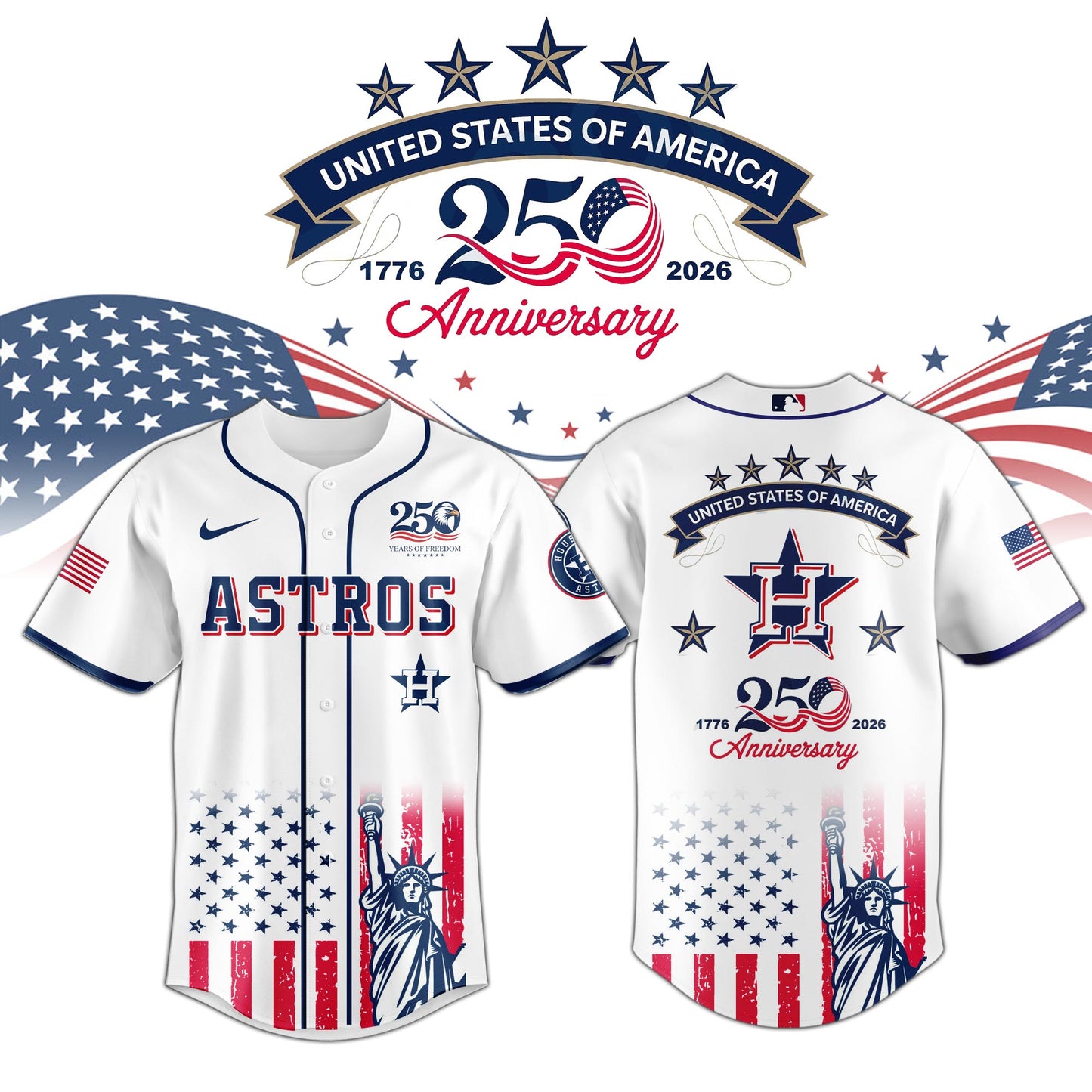 Houston Astros special America’s 250th Anniversary Limited Edition Jersey