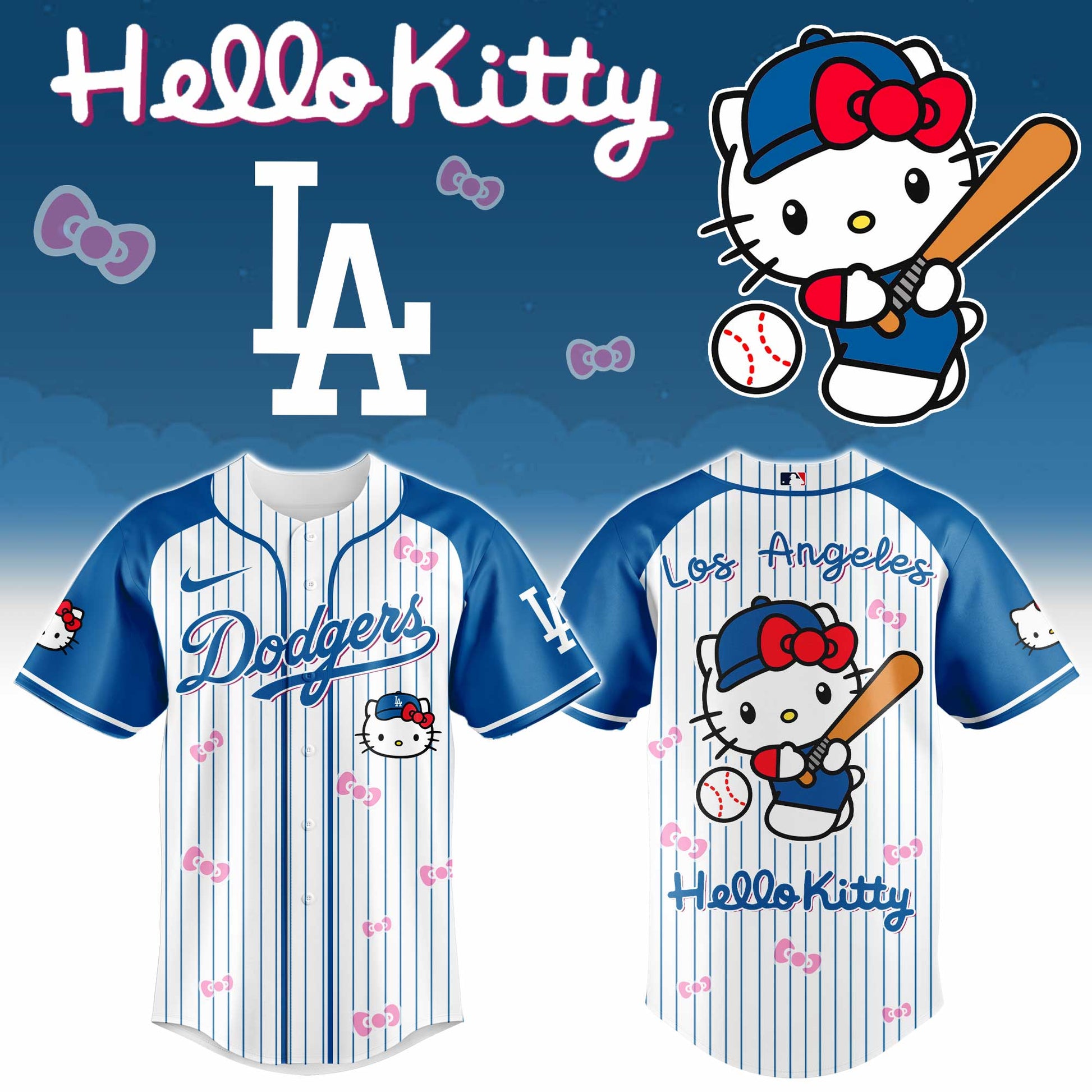 Los Angeles Dodgers Hello Kitty 2026 Jersey Baseball