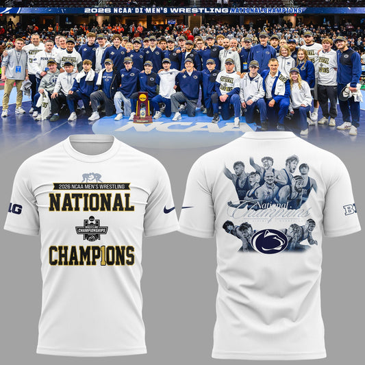 Limited Edition Penn State Nittany Lions 2026 Men’s Wrestling Champions🏆 Shirt