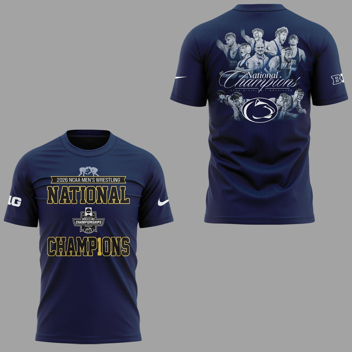 Limited Edition Penn State Nittany Lions 2026 Men’s Wrestling Champions🏆 Shirt