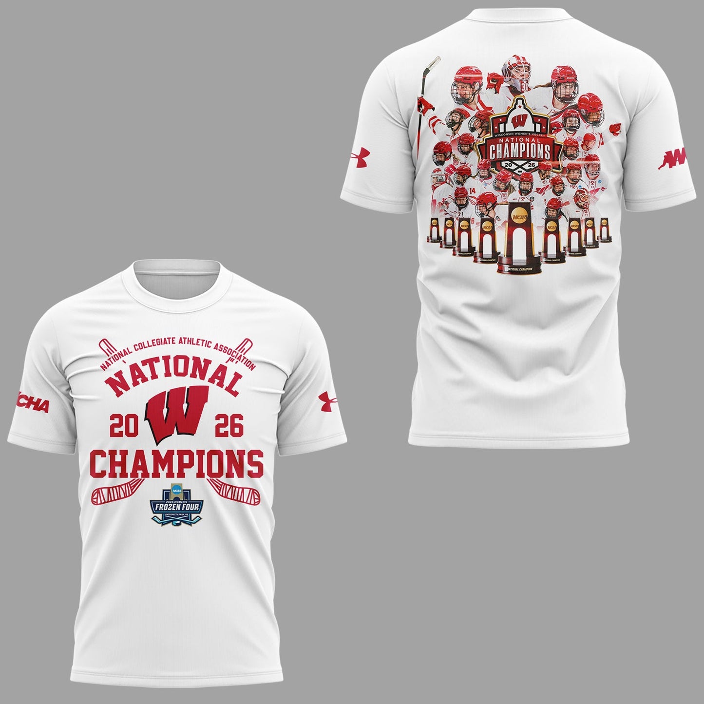 Limited Edition Wisconsin Badgers 2026 Women’s Hockey National Champions🏆 Shirt