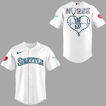 Seattle Mariners Baseball White Jersey