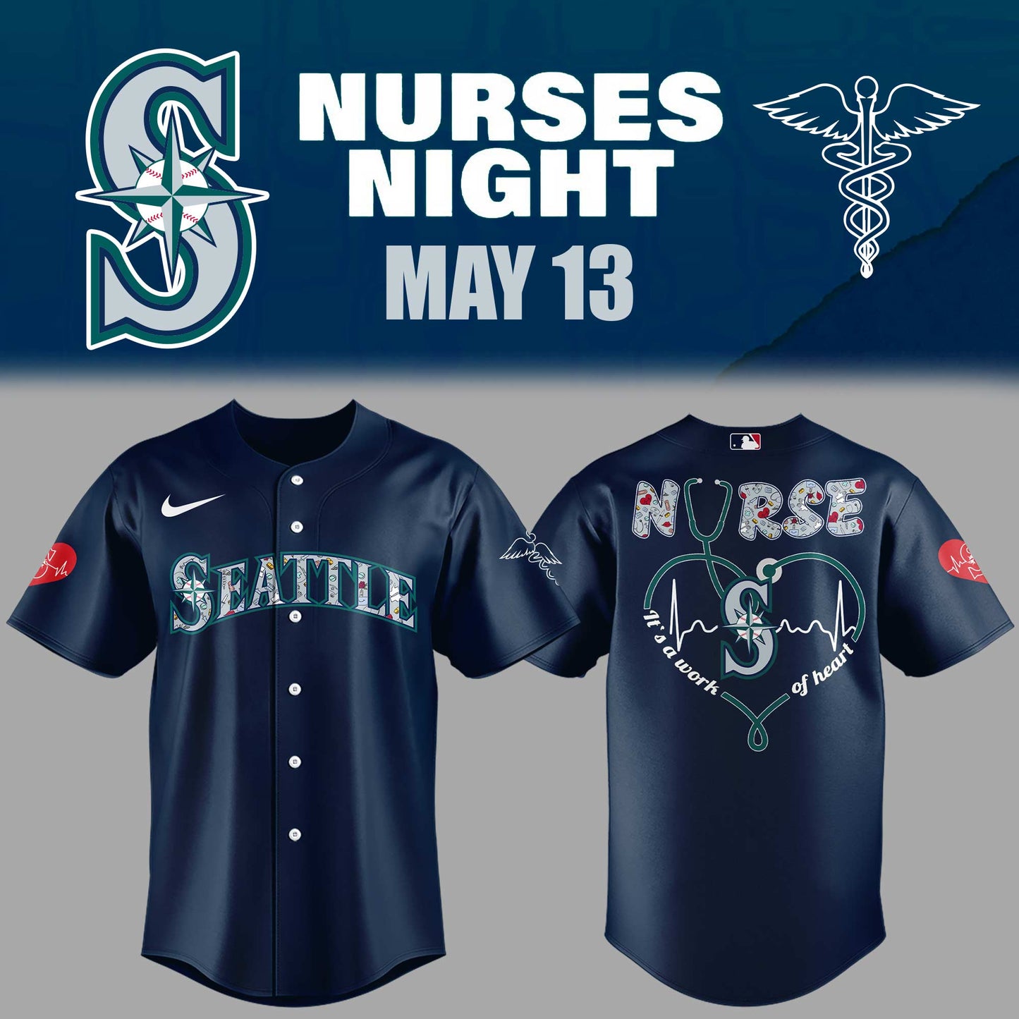 Seattle Mariners Baseball Jersey