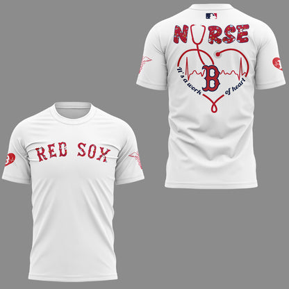 Boston Red Sox Baseball White T-Shirt