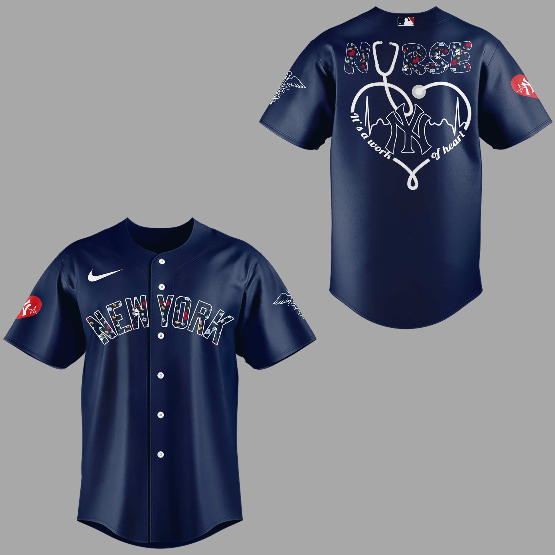 New York Yankees Baseball Navy Jersey