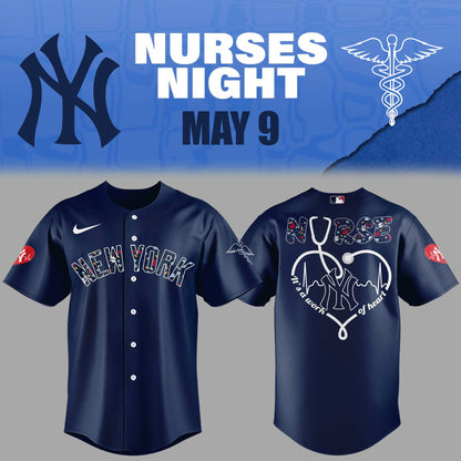 New York Yankees Baseball Navy Jersey