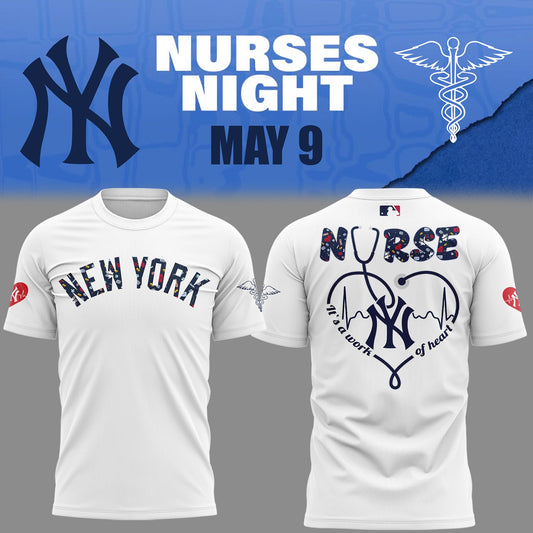 New York Yankees Baseball White T-Shirt