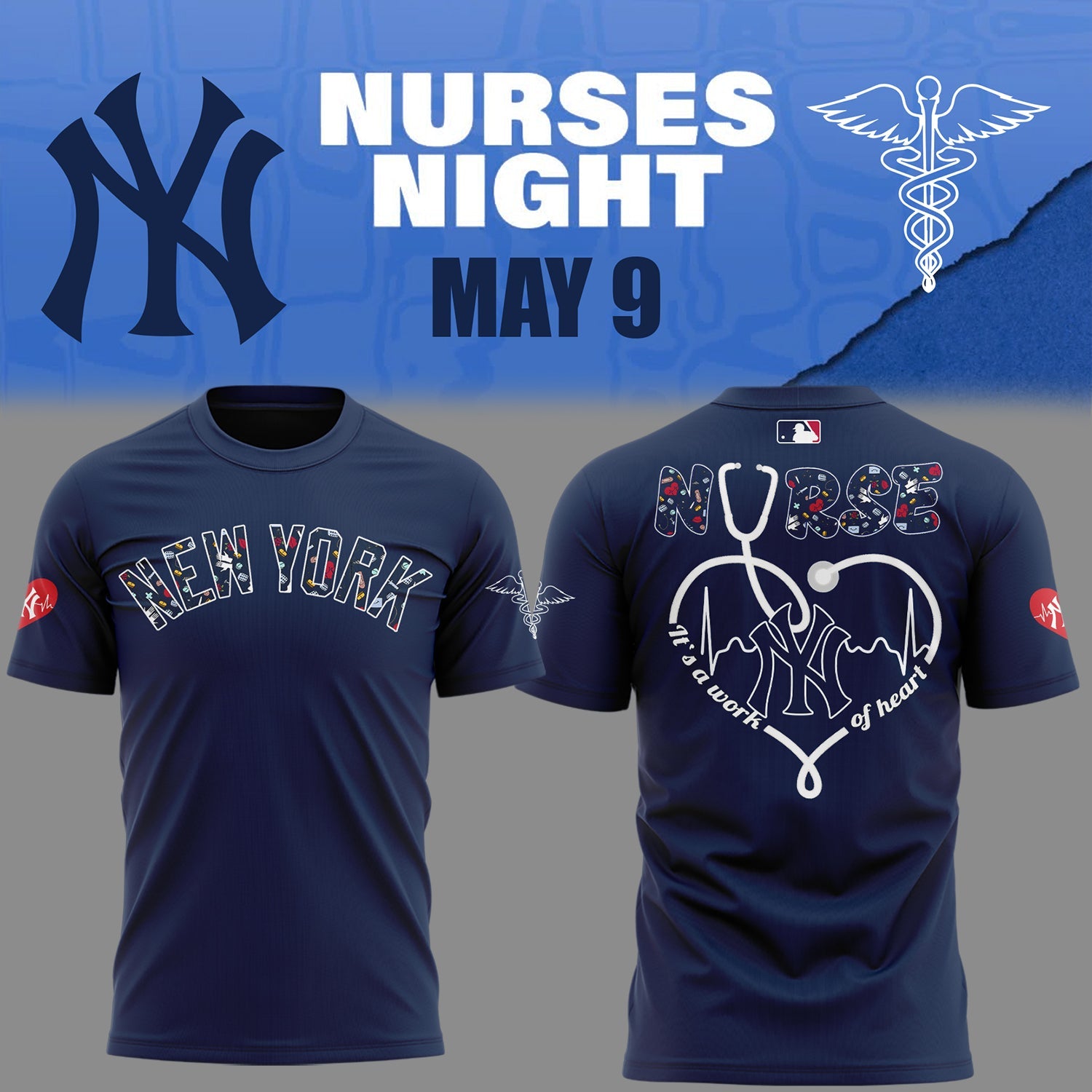 New York Yankees Baseball Navy T-Shirt