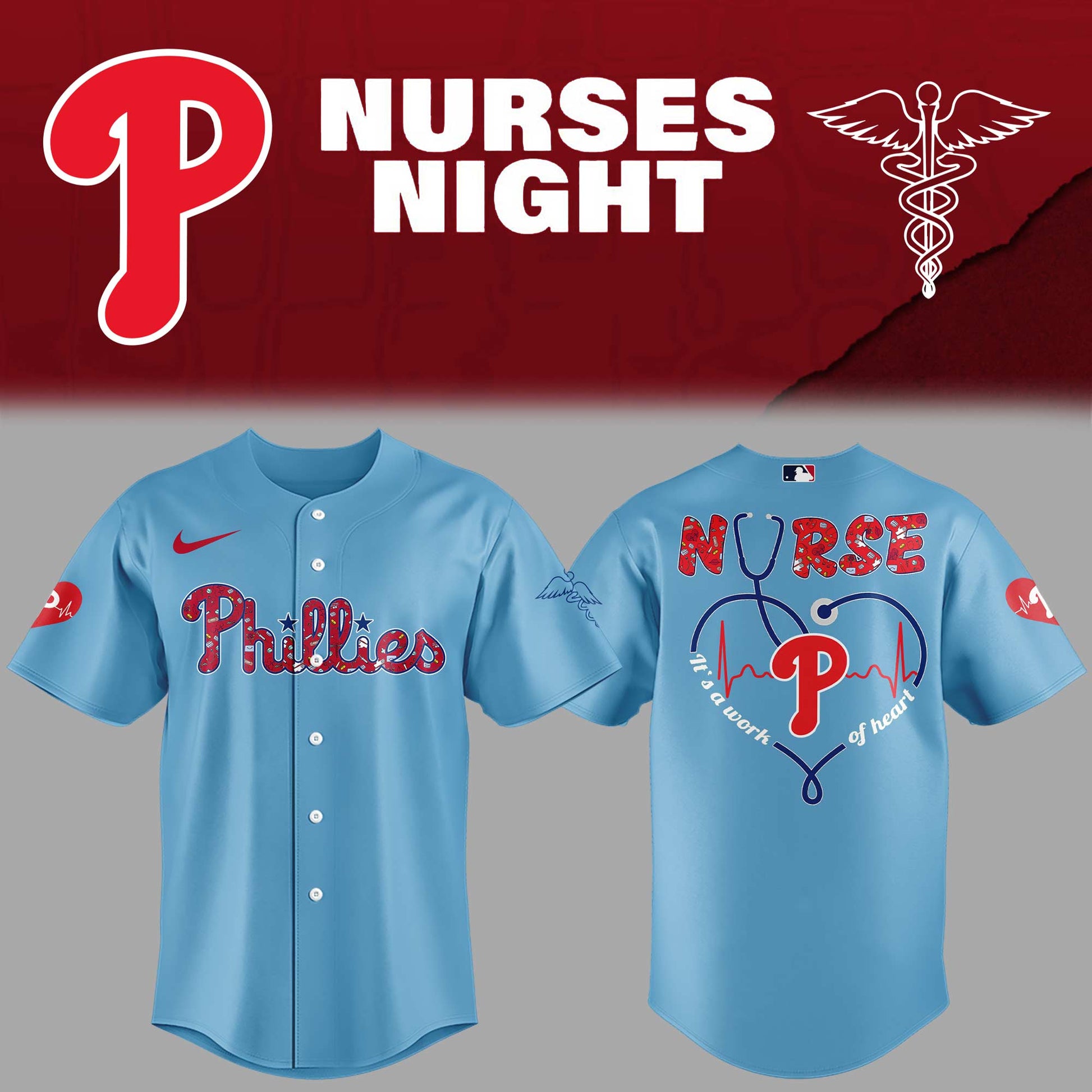 Philadelphia Phillies Baseball Blue Jersey