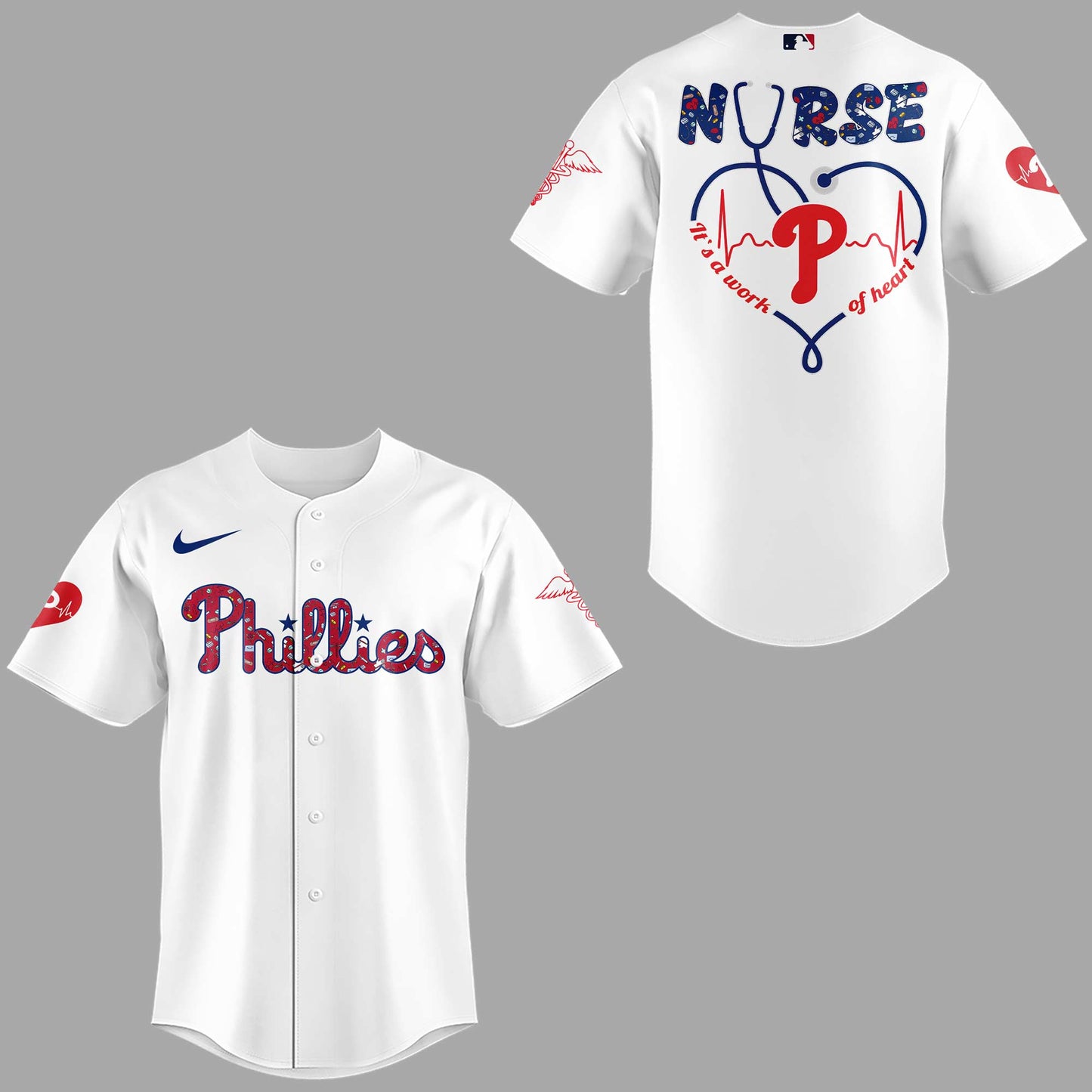 Philadelphia Phillies Baseball White Jersey