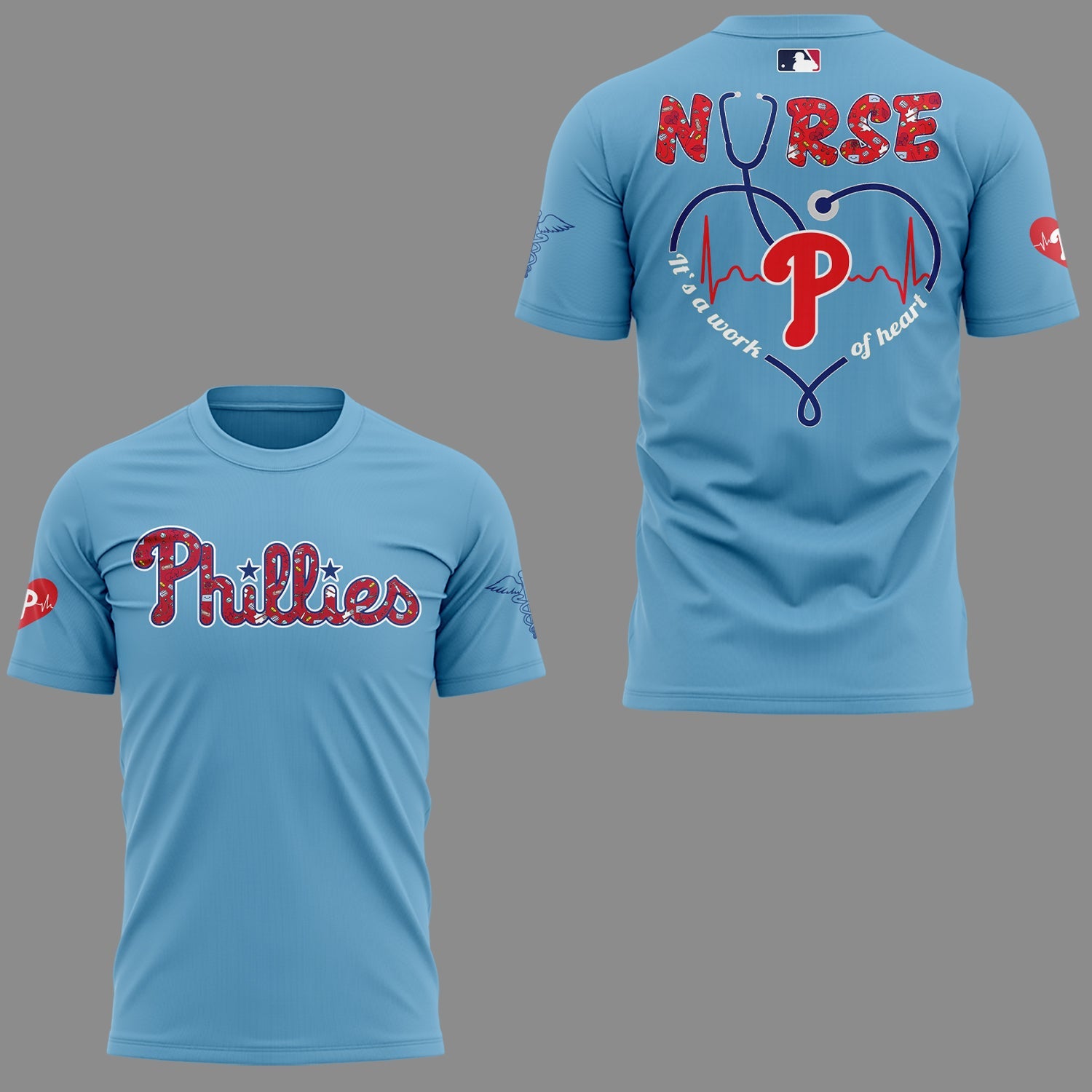 Philadelphia Phillies Baseball Blue T-Shirt