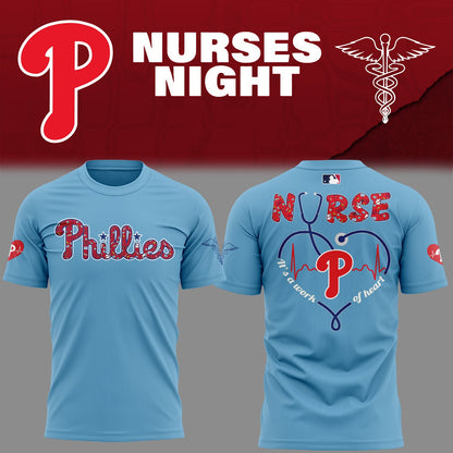 Philadelphia Phillies Baseball Blue T-Shirt