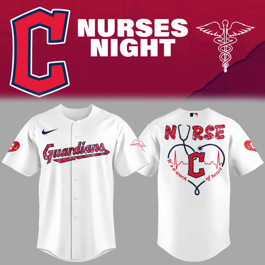 Cleveland Guardians Baseball White Jersey