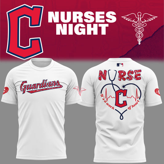 Cleveland Guardians Baseball White T-Shirt