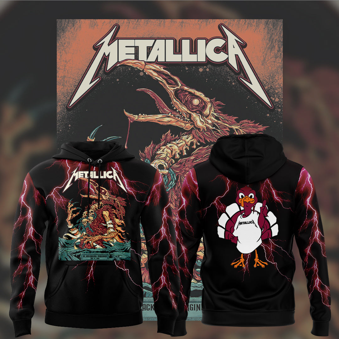 Virginia Tech Music Concert Black Hoodie - Exit Light Enter Night Shirt
