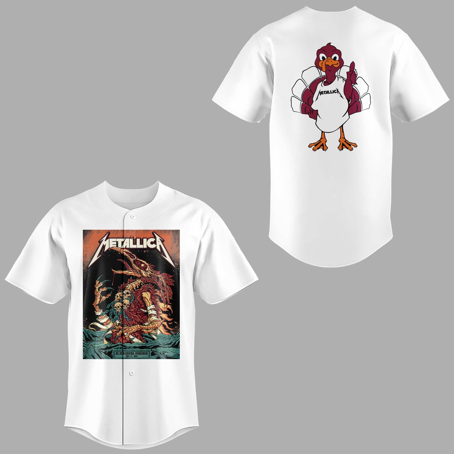 Virginia Tech Music Concert White Jersey - Exit Light Enter Night Shirt