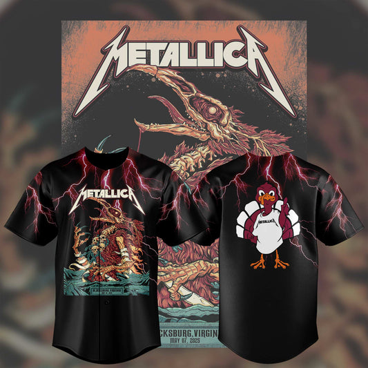 Virginia Tech Music Concert Black Jersey - Exit Light Enter Night Shirt