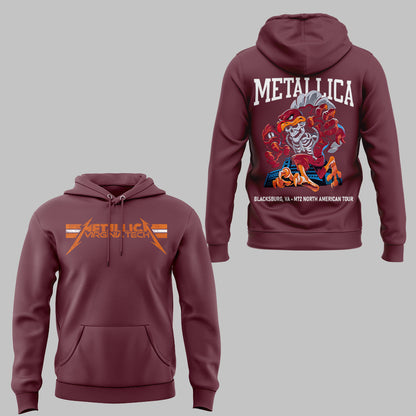 Virginia Tech Music Concert Maroon Hoodie - Exit Light Enter Night Shirt