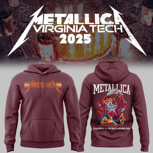 Virginia Tech Music Concert Maroon Hoodie - Exit Light Enter Night Shirt