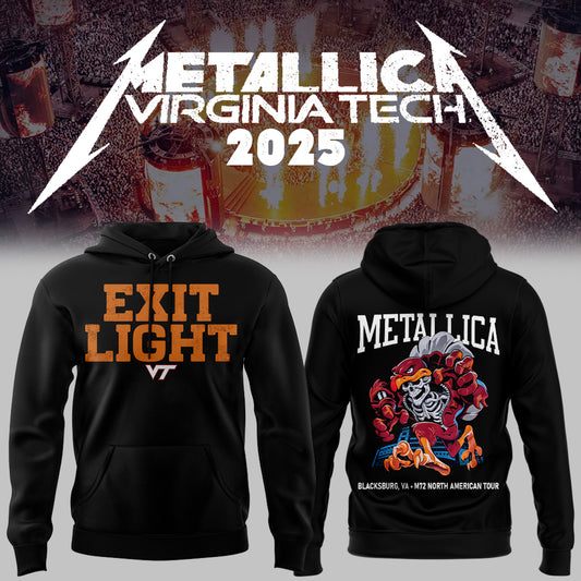 Virginia Tech Music Concert Black Hoodie - Exit Light Enter Night Shirt
