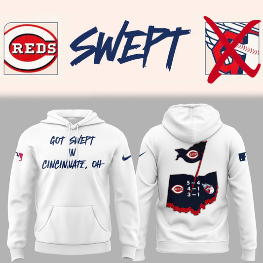 Cincinnati Reds "Got Swept In Cincinnati" 2025 Hoodie