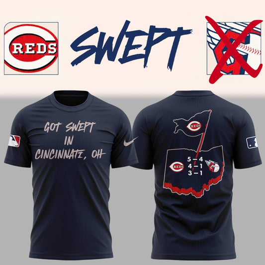Cincinnati Reds "Got Swept In Cincinnati" 2025 T-Shirt