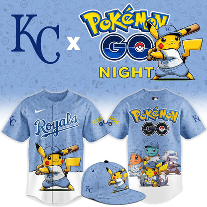 Kansas City Royals Pokemon GO Night Limited Baseball Jersey