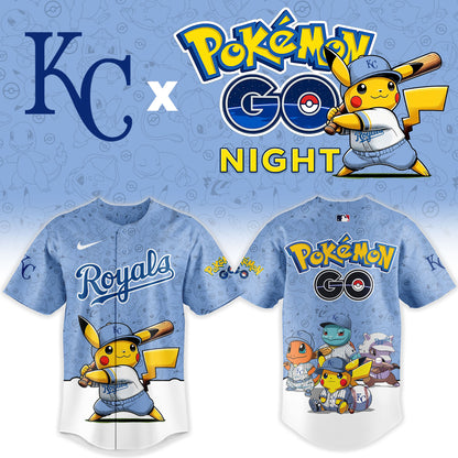 Kansas City Royals Pokemon GO Night Limited Baseball Jersey