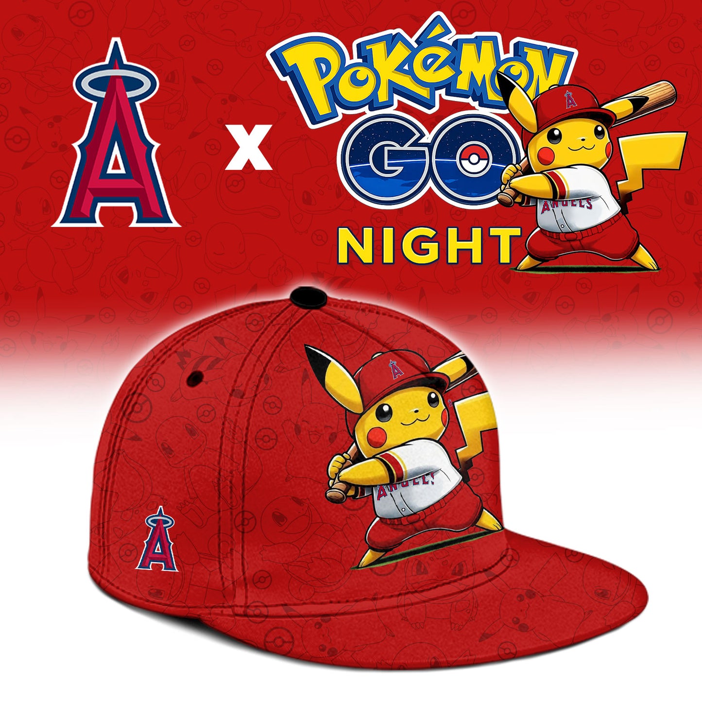 Los Angeles Angels Pokemon GO Night Limited Baseball Jersey