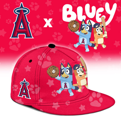 Los Angeles Angels Bluey Night Game Limited Baseball Jersey