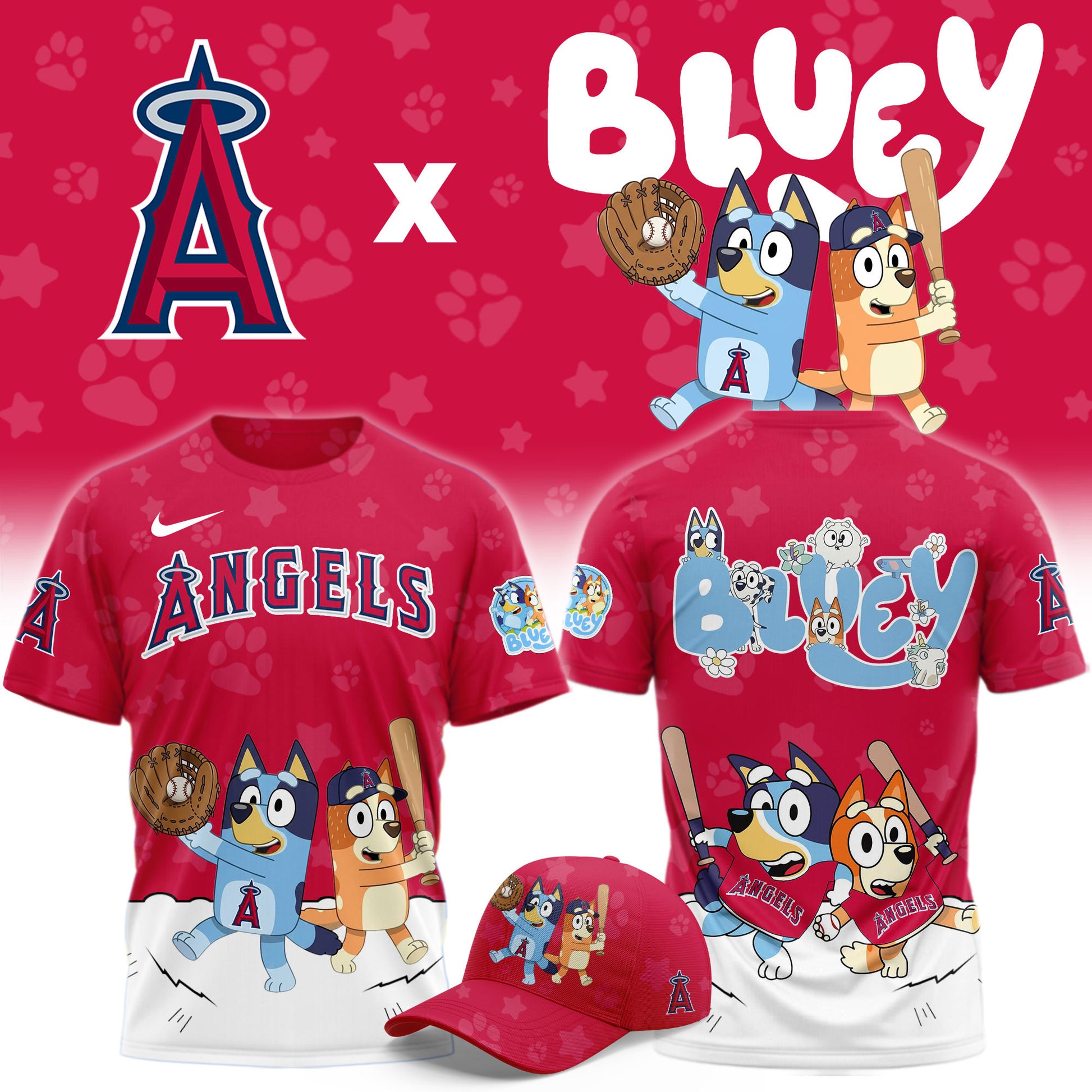 Los Angeles Angels Bluey Night Game Limited T-Shirt