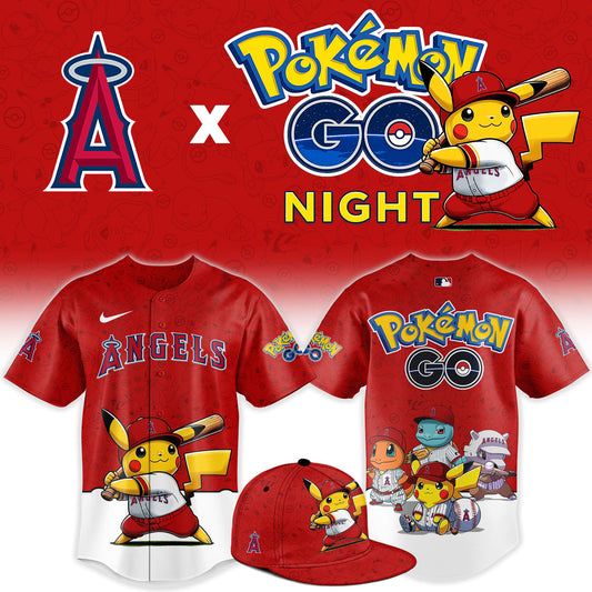 Los Angeles Angels Pokemon GO Night Limited Baseball Jersey
