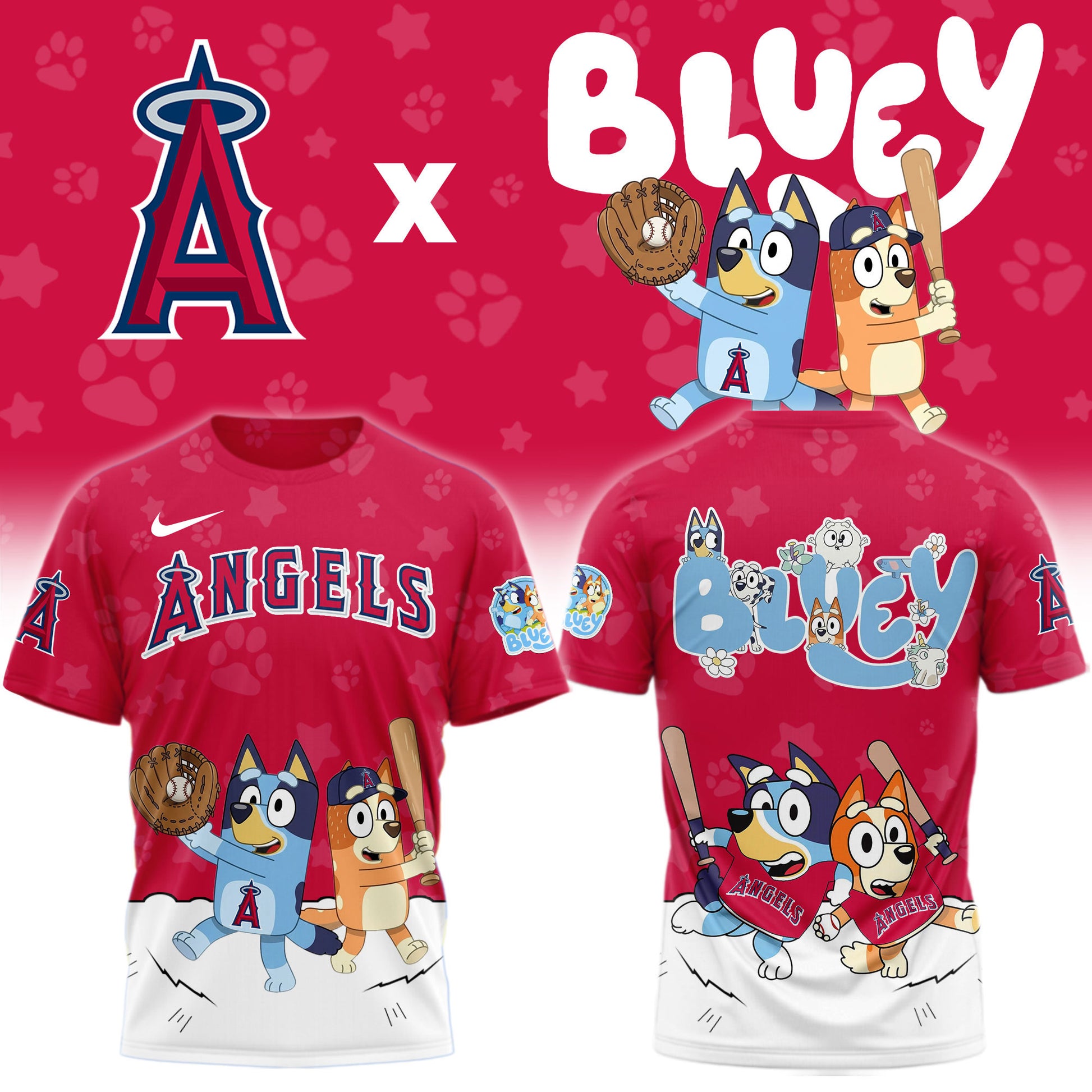 Los Angeles Angels Bluey Night Game Limited T-Shirt