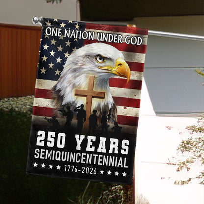 One Nation Under God 1776 2026 Semiquincentennial 250 Years American Flag