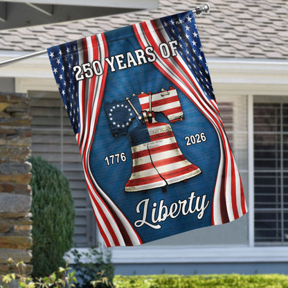 250 Years of Liberty Flag, American Betsy Ross 1776 2026 Patriotic Flag