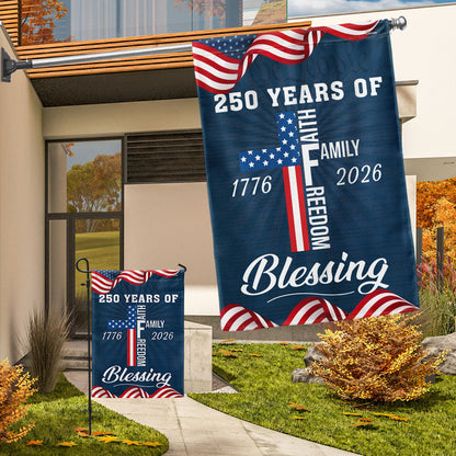 American Patriotic 1776 2026 Flag, 250 Years of Blessing Faith Flag