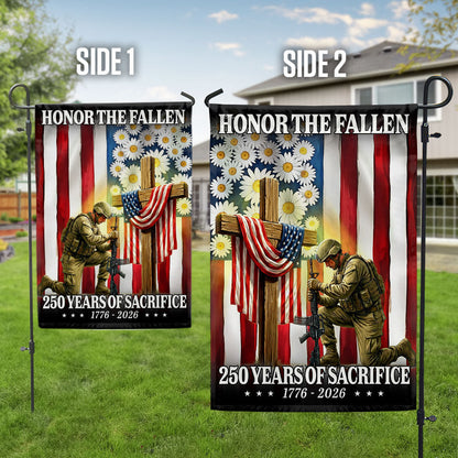Honoring 250 Years of Sacrifice 1776 2026 Veterans Memorial Day Flag