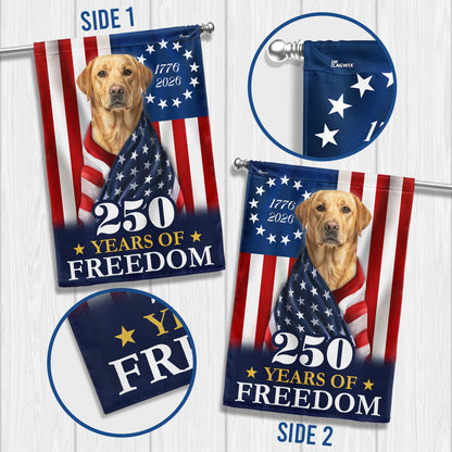Patriotic Labrador Retriever American Flag for 250 Years Anniversary