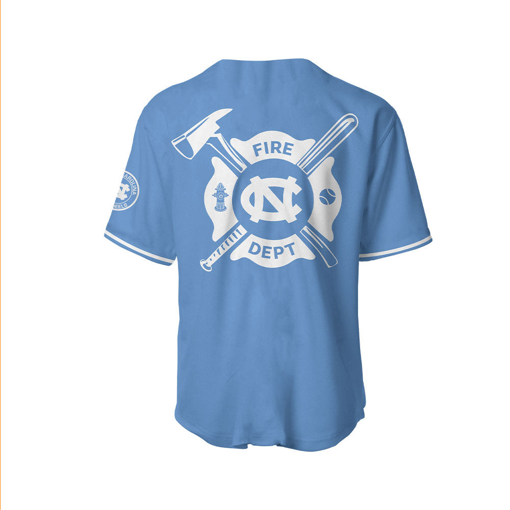 North Carolina Baseball x Firefighter Appreciation Night Jersey - North Carolina Tar Heels Shirt NC 19