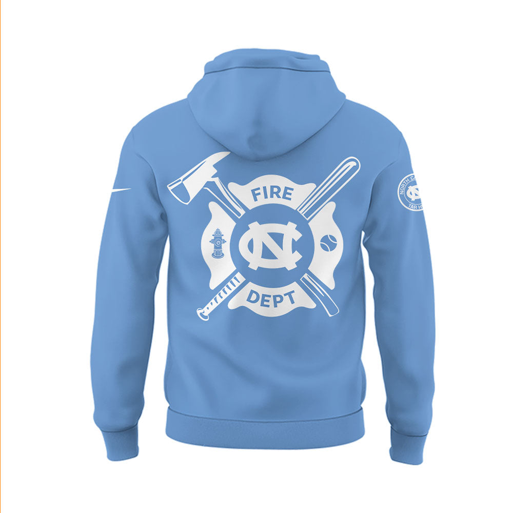 North Carolina Baseball x Firefighter Appreciation Night Hoodie - North Carolina Tar Heels Shirt NC 18