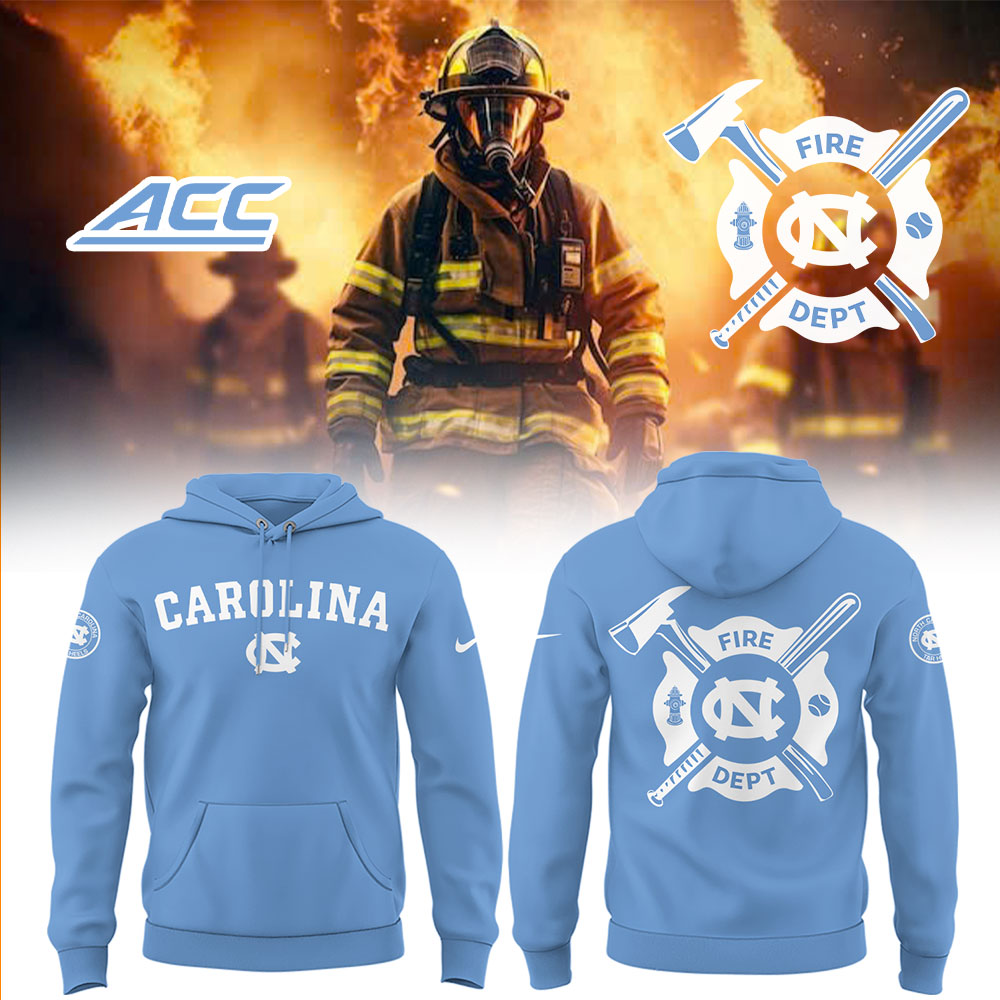 North Carolina Baseball x Firefighter Appreciation Night Hoodie - North Carolina Tar Heels Shirt NC 18
