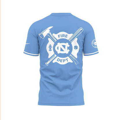 North Carolina Baseball x Firefighter Appreciation Night T-Shirt - North Carolina Tar Heels Shirt NC 20