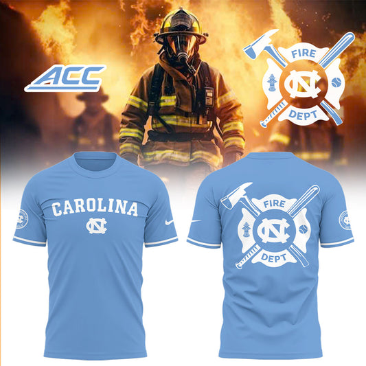 North Carolina Baseball x Firefighter Appreciation Night T-Shirt - North Carolina Tar Heels Shirt NC 20