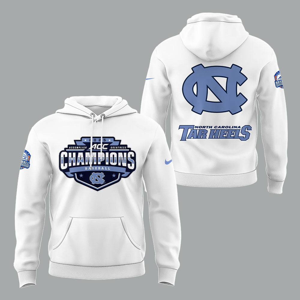 North Carolina Baseball x 2025 ACC Baseball Champions Hoodie - North Carolina Shirt NC 14
