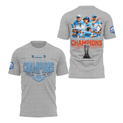 North Carolina Baseball x 2025 ACC Baseball Champions T-Shirt - North Carolina Tar Heels Shirt NC 06