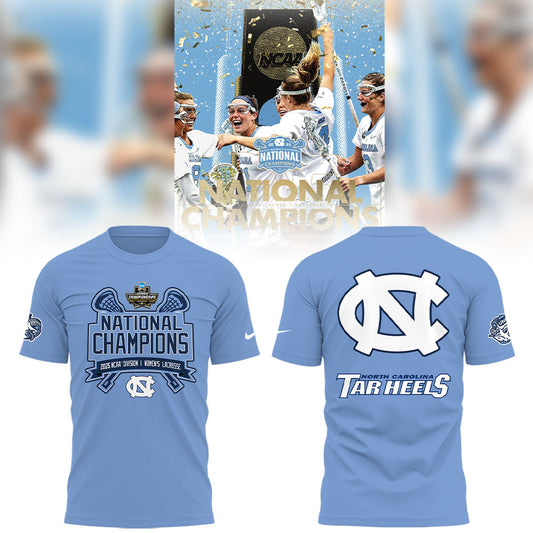 UNC Women's Lacrosse x National Champions T-Shirt - North Carolina Tar Heels Shirt NC 01