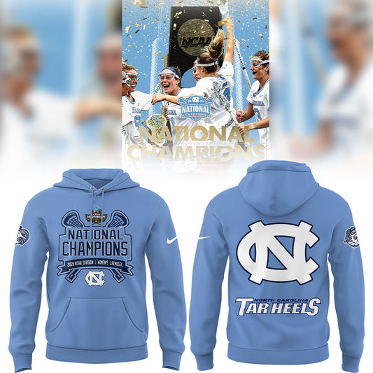 UNC Women's Lacrosse x National Champions Hoodie - North Carolina Tar Heels Shirt NC 16