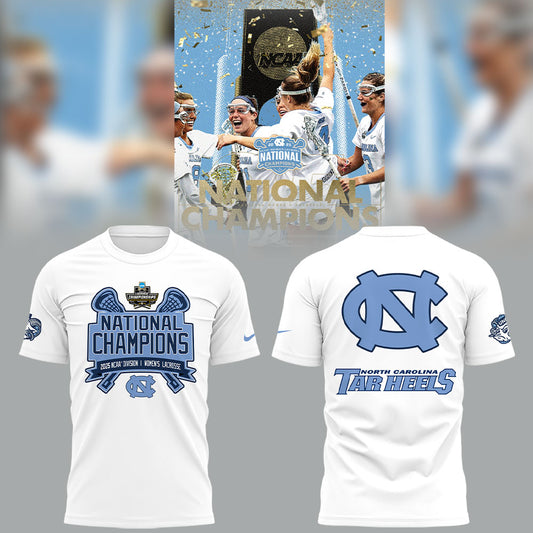 UNC Women's Lacrosse x National Champions T-Shirt - North Carolina Tar Heels Shirt NC 03